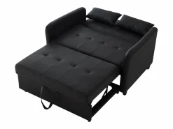 Sofá de 2 plazas - Sofá con respaldo regulable en tres posiciones y función dormitorio - PU
