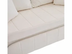 New Sofá de 2 plazas con 4 cojines - Sofá relax con portavasos y bolsillos laterales - chenilla Sofá Relax