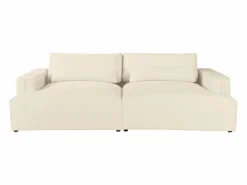 Vente-unique Sofá de 4 plazas con asientos cómodos y profundos en chenilla COLYSA Beige