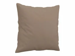 Clicnbuy Sofá de 3 plazas con cojines cuero sintético capuchino 180 cm