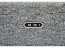 Outlet Vente-unique Sofá de 3 plazas con relax eléctrico en tejido texturizado BREVIO Gris