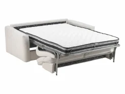 Discount Maison Céphy Sofá de 4 plazas convertible exprés tejido chenilla 16 cm DOVENA de Beige