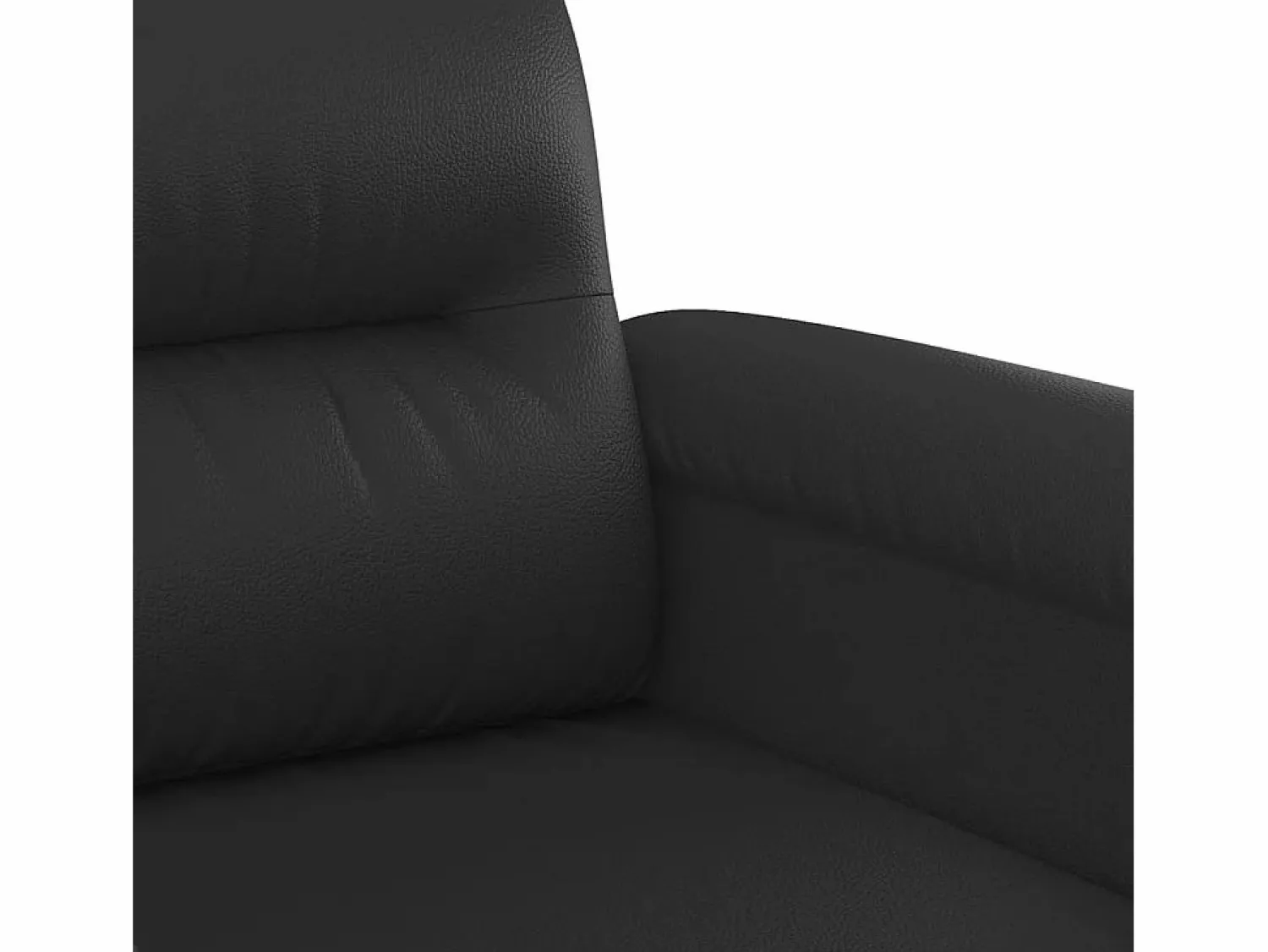Best Clicnbuy Sofá de 2 plazas de cuero sintético 140 cm Negro