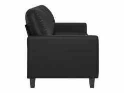 vidaxl Sofá de 3 plazas de cuero sintético 180 cm