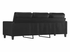vidaxl Sofá de 3 plazas de cuero sintético 180 cm
