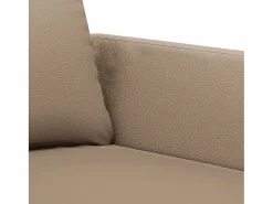 Clearance Sofá de 3 plazas de cuero sintético color capuchino 180 cm Todos Los Sofás|Sofá - 3 Plazas