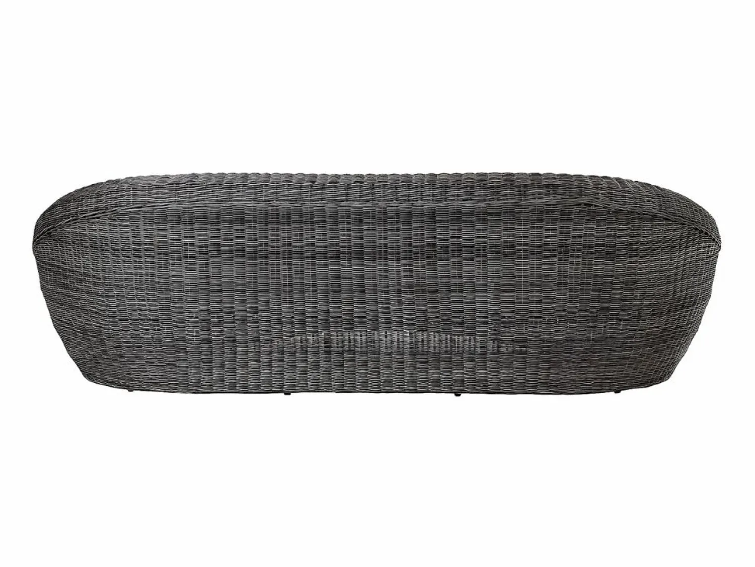 Sale MYLIA Sofá de 3 plazas de jardín de resina trenzada - WHITEHEAVEN Gris