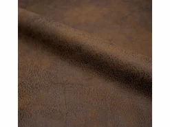 Rendez-Vous Déco Sofá de 2 plazas de microfibra marrón - Club