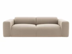 Online Maison Céphy Sofá de 3 plazas de pana estilo design POGNI de Beige