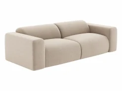 Online Maison Céphy Sofá de 3 plazas de pana estilo design POGNI de Beige