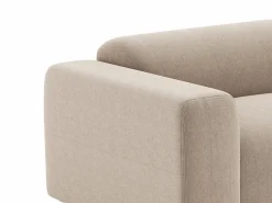 Online Maison Céphy Sofá de 3 plazas de pana estilo design POGNI de Beige
