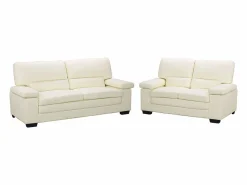 LINEA SOFA Sofá de 3+2 plazas de piel de búfalo MIMAS II