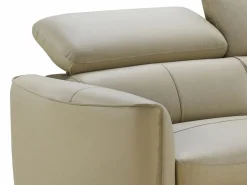 Hot Vente-unique Sofá de 3 plazas de piel de búfalo color SALVI Beige