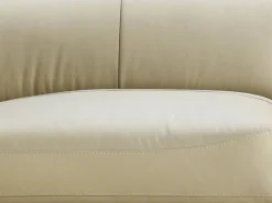 Hot Vente-unique Sofá de 3 plazas de piel de búfalo color SALVI Beige