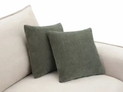Sale Vente-unique Sofá de 3 plazas de tela color desenfundable PORALO Beige