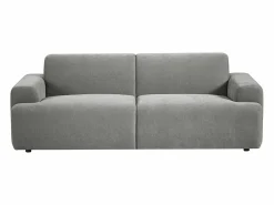Vente-unique Sofá de 3 plazas de tela color elegante y moderno ARFURO Gris