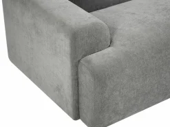Vente-unique Sofá de 3 plazas de tela color elegante y moderno ARFURO Gris