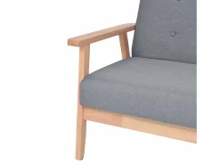 Hot Clicnbuy Sofá de 2 plazas de tela claro Gris