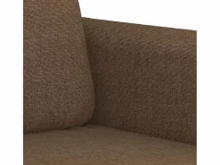 vidaxl Sofá de 3 plazas de tela marrón 180 cm