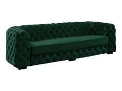 Best Sofá de 3 plazas de terciopelo verde Chesterfield STANLEY Sofás Chesterfield