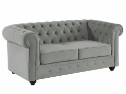 Clearance Sofá de 2 plazas de terciopelo CHESTERFIELD Sofás Chesterfield|Sofá - 2 Plazas
