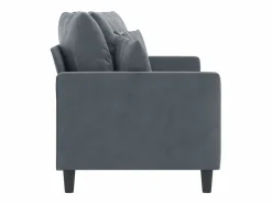 Discount Sofá de 2 plazas de terciopelo oscuro 140 cm Sofá De Terciopelo|Sofá - 2 Plazas