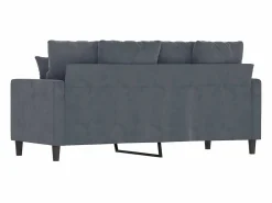 Discount Sofá de 2 plazas de terciopelo oscuro 140 cm Sofá De Terciopelo|Sofá - 2 Plazas