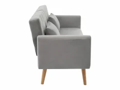 OKWISH Sofá de 2 plazas de terciopelo , con respaldo y reposabrazos ajustables, de diseño moderno, para salón o dormitorio
