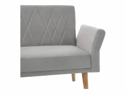OKWISH Sofá de 2 plazas de terciopelo , con respaldo y reposabrazos ajustables, de diseño moderno, para salón o dormitorio