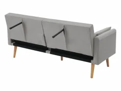 OKWISH Sofá de 2 plazas de terciopelo , con respaldo y reposabrazos ajustables, de diseño moderno, para salón o dormitorio