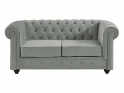 Online Sofá de 3+2 plazas de terciopelo CHESTERFIELD Conjunto Sofás