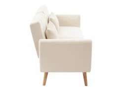 OKWISH Sofá de 2 plazas de terciopelo , con respaldo y reposabrazos ajustables, de diseño moderno, para salón o dormitorio