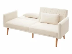 OKWISH Sofá de 2 plazas de terciopelo , con respaldo y reposabrazos ajustables, de diseño moderno, para salón o dormitorio