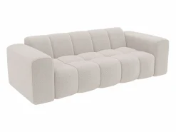 Clearance Vente-unique Sofá de 3 plazas en chenilla CALESO de Maison Céphy Beige