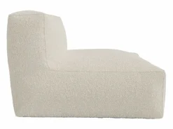 Discount Vente-unique Sofá de 2 plazas en tela bouclé color NOUMARA Blanco roto