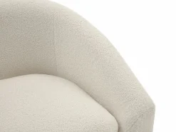 Vente-unique Sofá de 2 plazas en tela bouclé color OSSANA