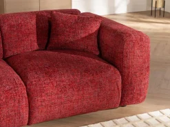 Hot Sofá de 3 plazas en tela texturizada POGNI de Colección Rouge Passion|Sofás Y Sillones