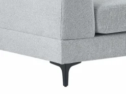 Discount Vente-unique Sofá de 3 plazas en tela texturizada JAMOLO Gris claro