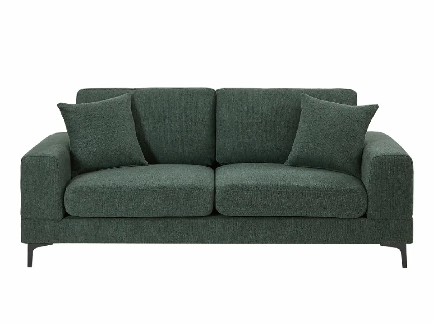 Vente-unique Sofá de 2 plazas en tela texturizada color JAMOLO