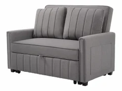 Sofá de 2 plazas extraíble - Sofá relax con bolsillos laterales y 2 cojines - Lino Sofá Relax