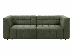 Clearance Vente-unique Sofá de 3 plazas reclinable con asiento deslizante eléctrico en tela NELOSA Verde