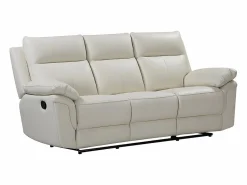 Clearance Sofá de 3+1 plazas relax de piel de búfalo PAKITA Conjunto Sofá Y Sillón