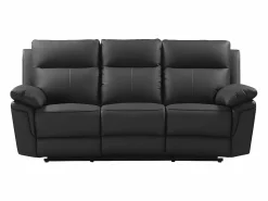 Vente-unique Sofá de 3+2 plazas relax de piel de búfalo PAKITA