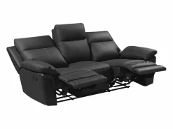 Vente-unique Sofá de 3+2 plazas relax de piel de búfalo PAKITA