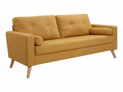 Discount Vente-unique Sofá de 3 plazas y cojines de tela TATUM Amarillo
