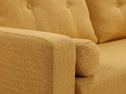 Discount Vente-unique Sofá de 3 plazas y cojines de tela TATUM Amarillo