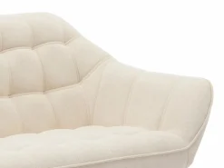 Best Vente-unique Sofá de 2 plazas y sillón de tela estilo escandinavo CASERTA Beige