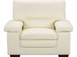 LINEA SOFA Sofá de 3 plazas y sillón de piel de búfalo MIMAS II