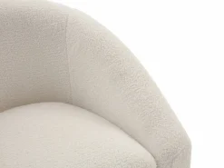 Discount Vente-unique Sofá de 2 plazas y sillón en tejido tela de rizo OSSANA Blanco