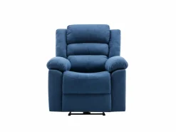 Vente-unique Sofá de 3 plazas y sillón reclinable eléctrico de tela BUROLO